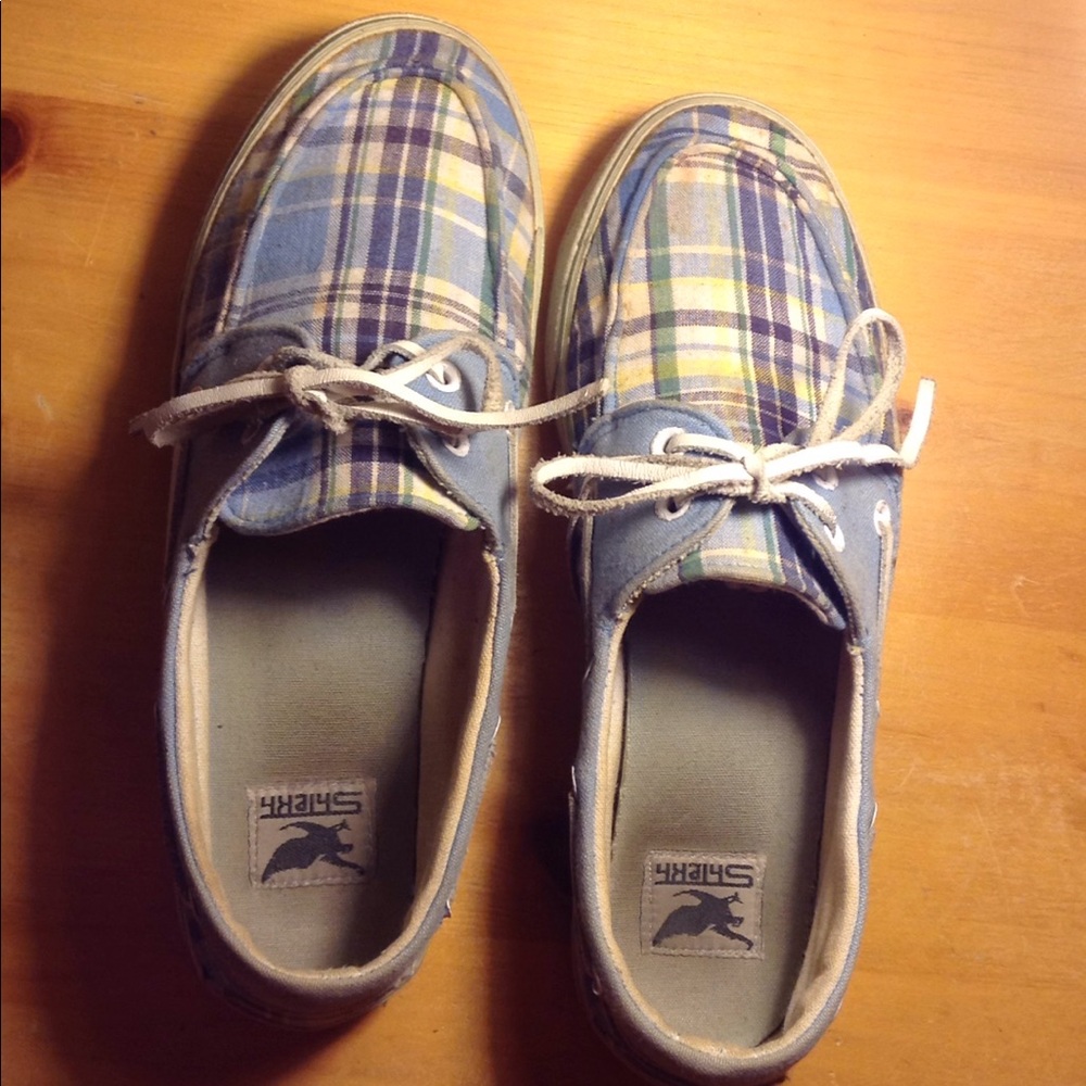 Plaid Blue Shoes